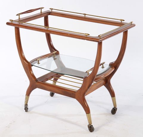 Italian Mid-Century Modernist Bar Cart - Art Deco Antiques
 - 1