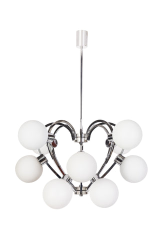 Superb 1970's Mid-Century Modernist Sputnik Chandelier