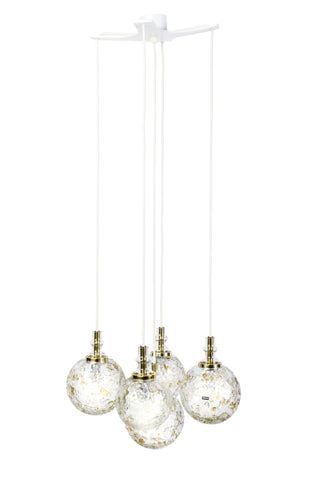 Superb Glass Balls Ceiling Pendant By Doria - Art Deco Antiques
 - 1